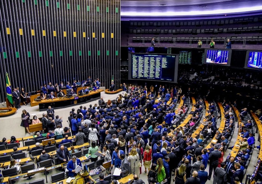 Imagem da Câmara dos Deputados, que aprovou isenção do Imposto de Renda para quem recebe até R$ 5 mil.