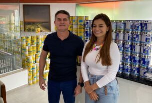 Corrida Sou Manaus arrecada 3 mil latas de leite em ação solidária - Prefeito David Almeida celebra o sucesso de arrecadação de leite